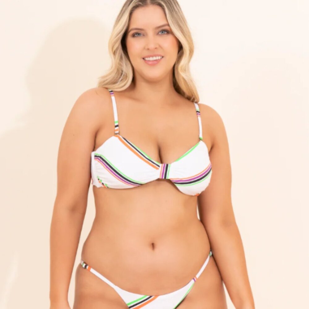 BNWT Maaji REVERSIBLE Bikini Bottom + Bikini Top SET (2 pieces) size L - Picture 10 of 10
